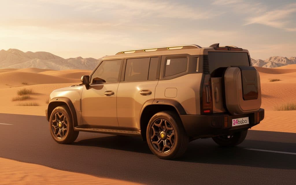 Jetour T2 2025 Beige rear view showing taillights