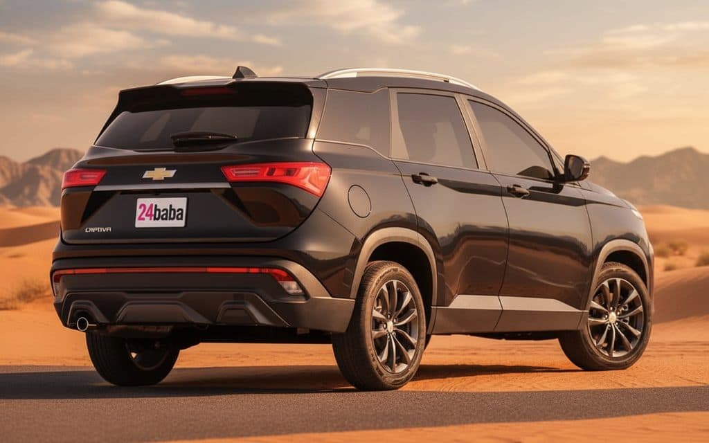 Chevrolet Captiva 2022 Black rear view showing taillights