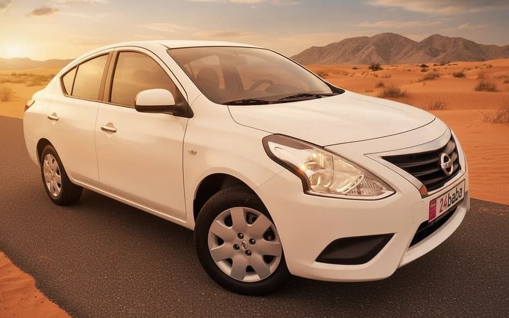 Hire Nissan Sunny 2023 White in Dubai