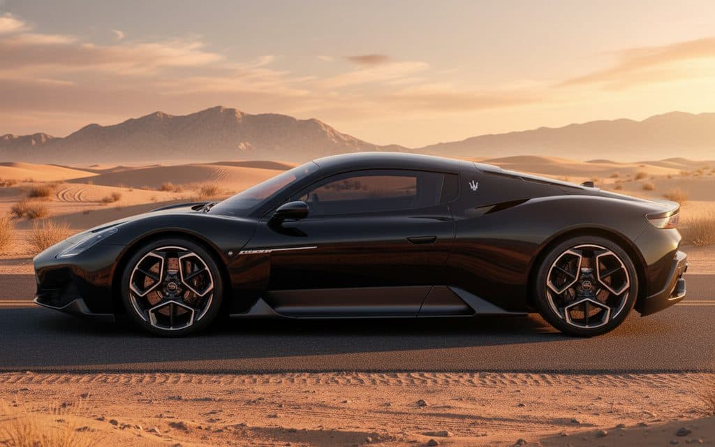 Maserati Mc20 2024 Black side profile