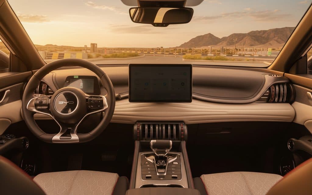 Byd Atto3 2023 dashboard and infotainment