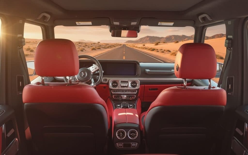 Mercedes G63 2022 leather seats and cabin