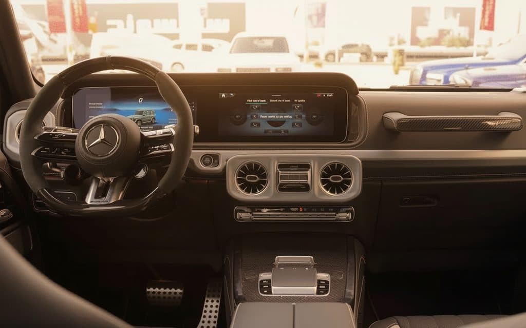 Mercedes G63 2025 dashboard and infotainment