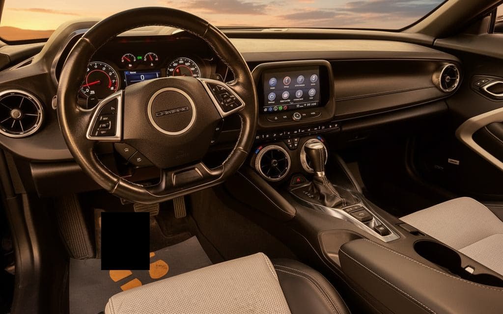 Chevrolet Camaro 2022 interior view showing trim