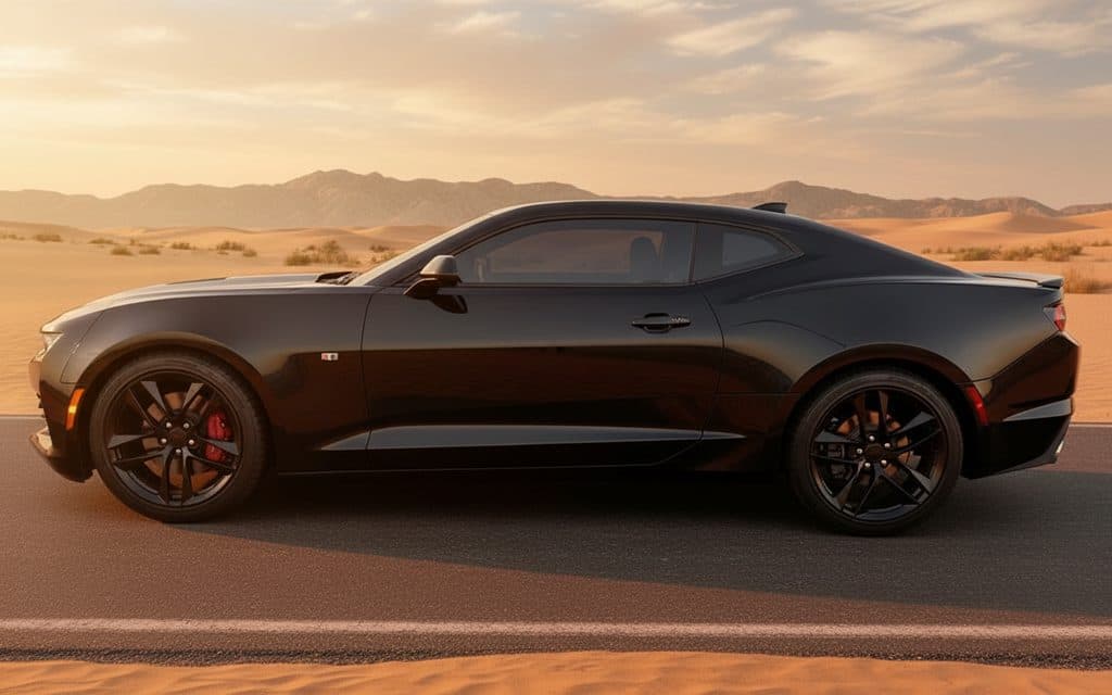 Chevrolet Camaro 2022 Black side profile