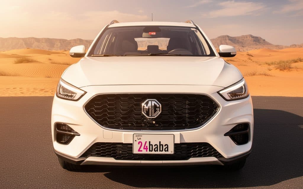 Hire Mg Zs 2023 White in Dubai