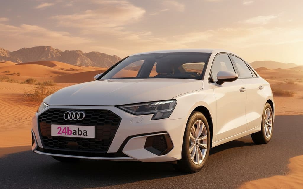 Audi A3 2023 White - rental in Dubai