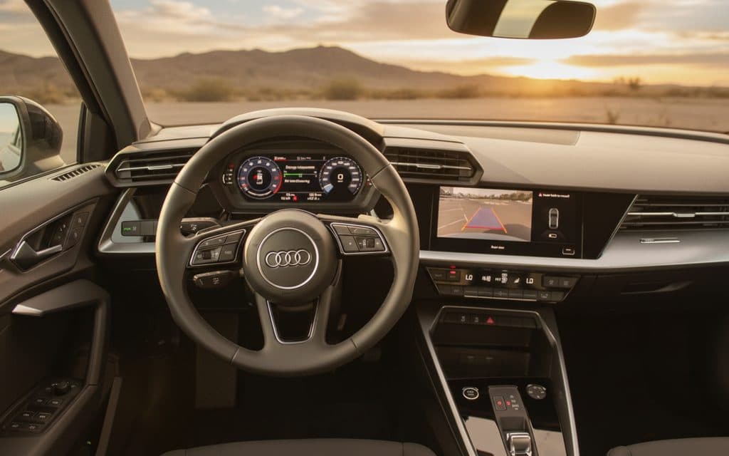 Audi A3 2023 dashboard and infotainment