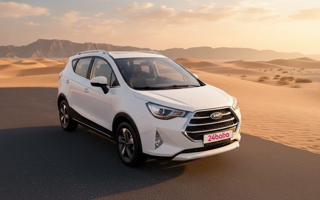 Jac S3 2023 White rental in Dubai