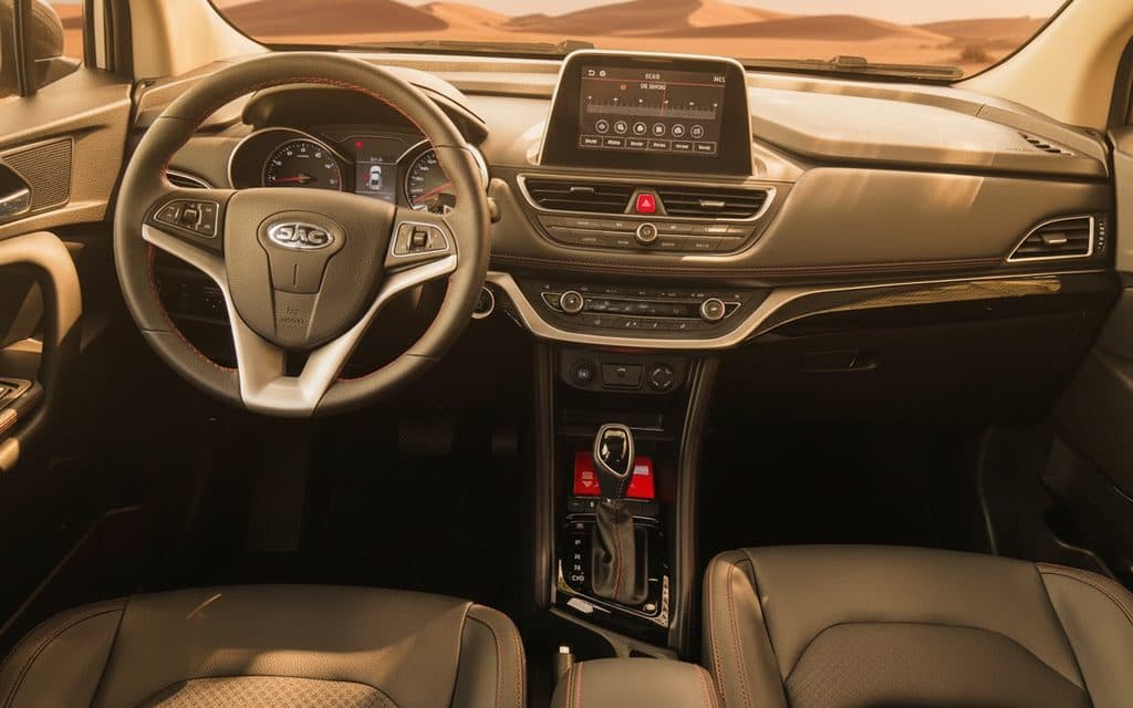 Jac S3 2023 interior view showing trim