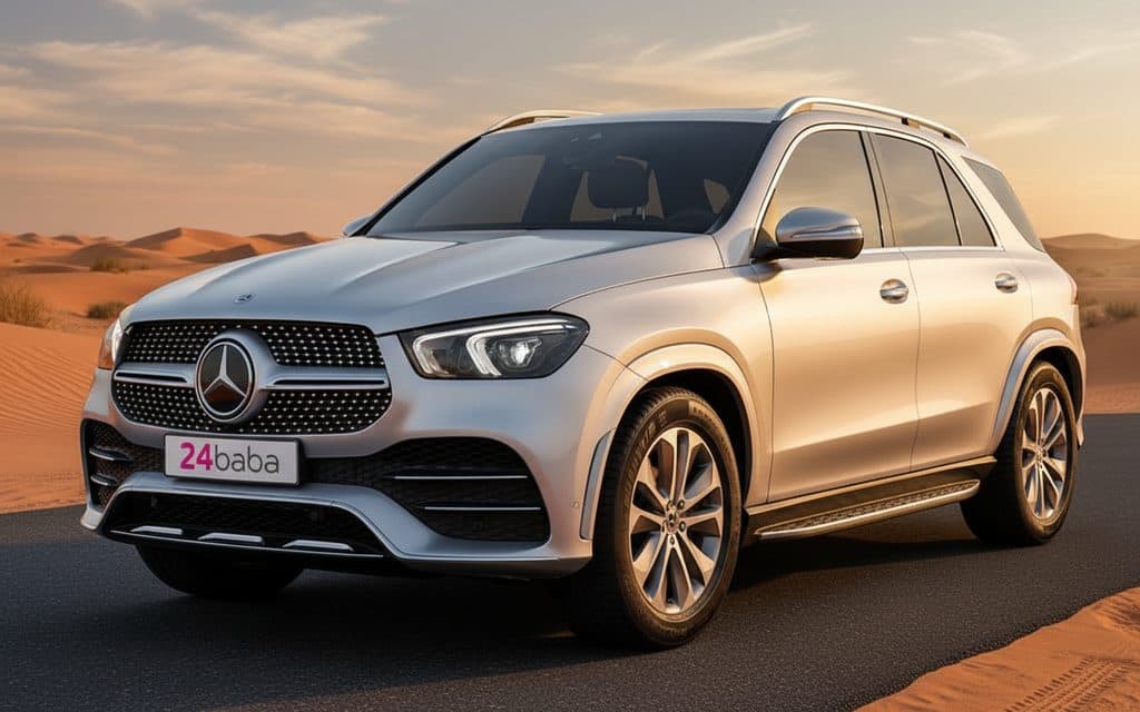 Rent Mercedes Gle350 2023 Silver in Dubai