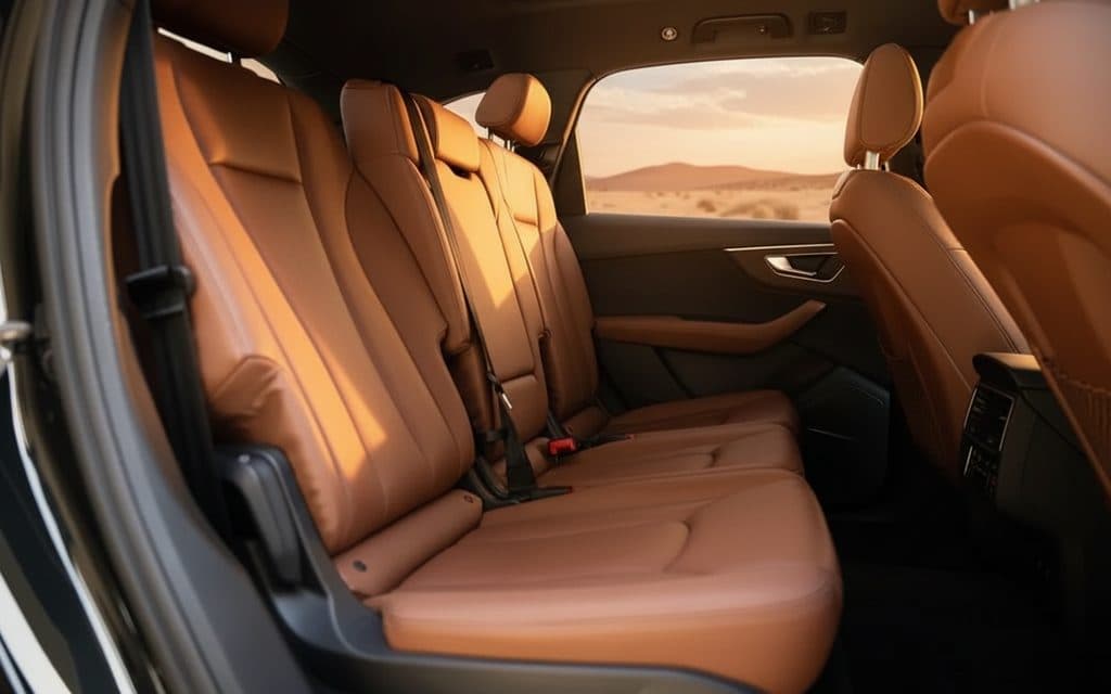 Audi Q7 2024 leather seats and cabin