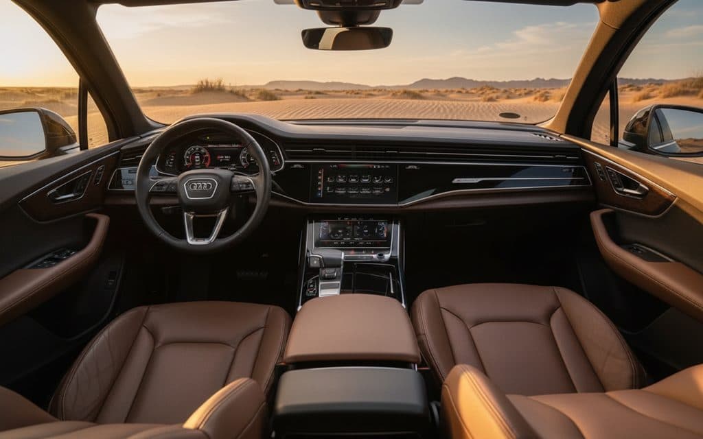 Audi Q7 2024 dashboard and infotainment