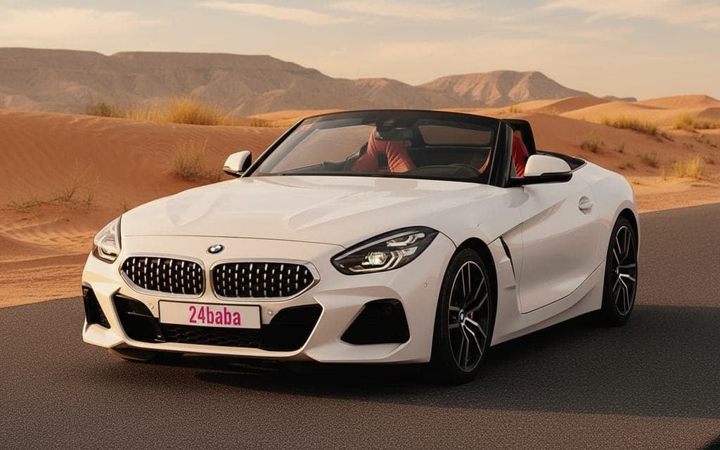 Bmw Z4 2021 White rental in Dubai