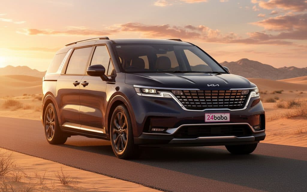 Kia Carnival 2023 Black – budget friendly rental in Dubai
