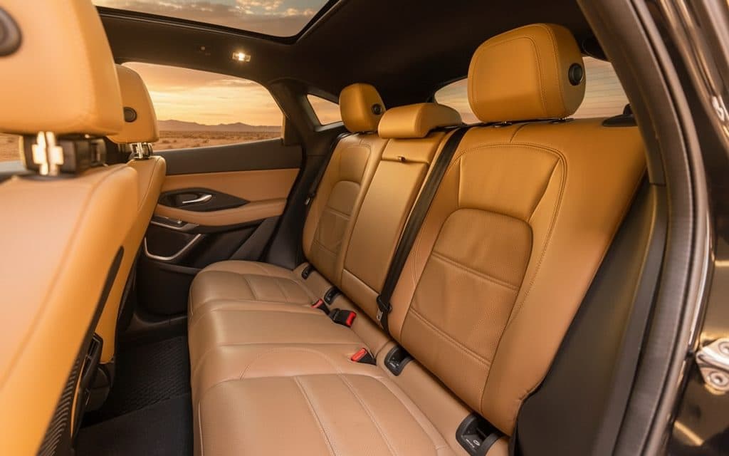Jaguar E Pace 2021 leather seats and cabin