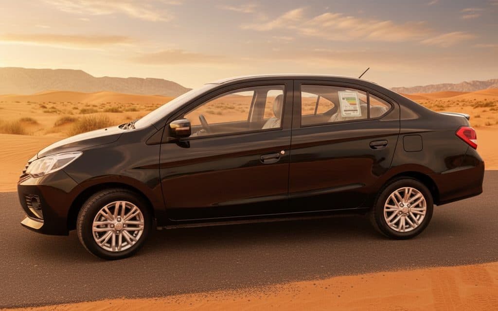 Mitsubishi Attrage 2024 Black side profile