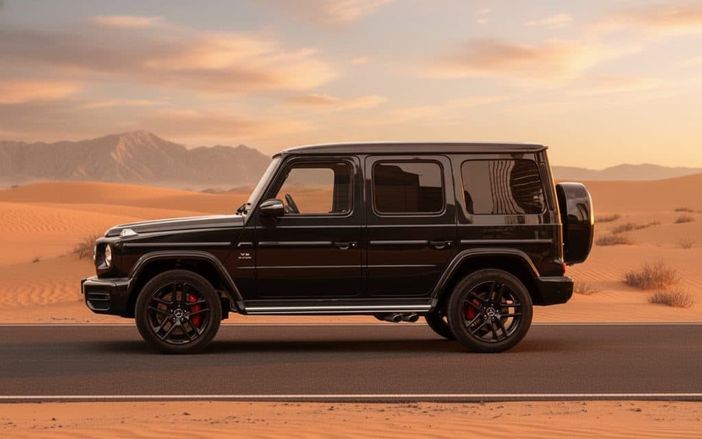 Mercedes G63 2021 Black side profile