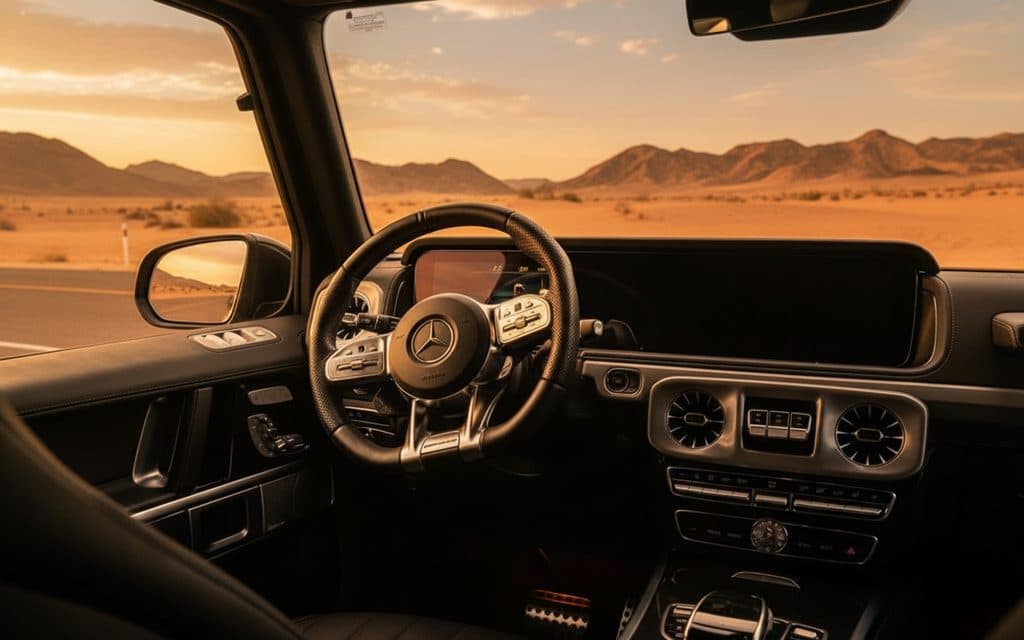 Mercedes G63 2021 interior view showing trim
