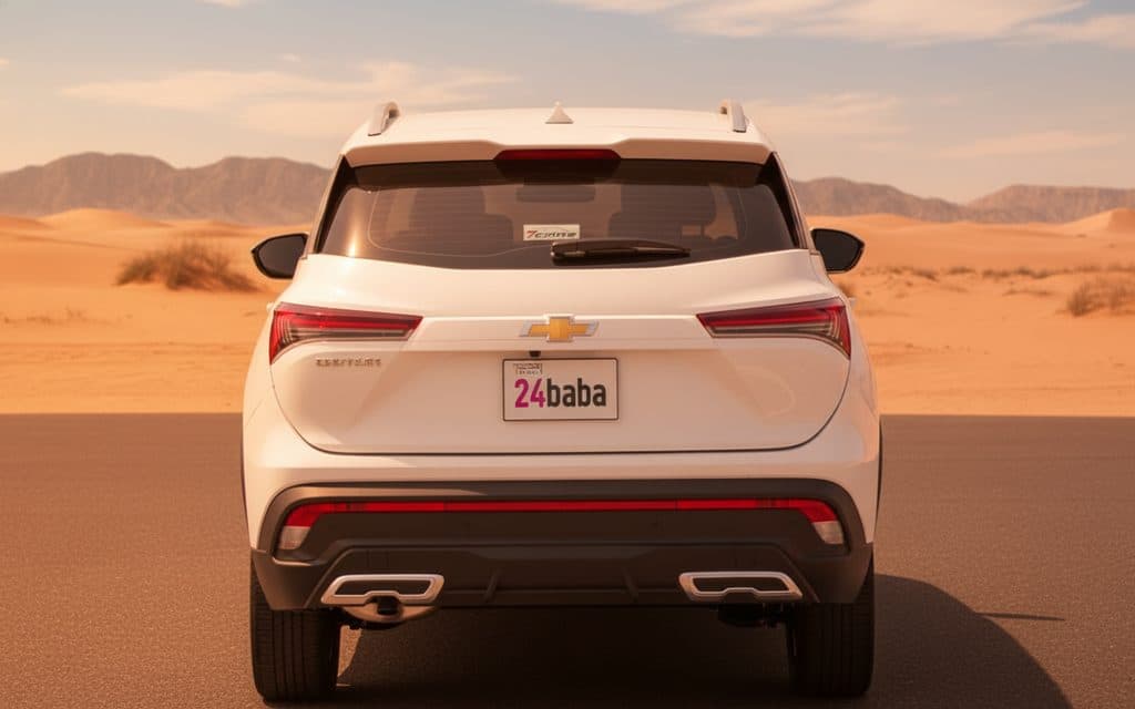Chevrolet Captiva 2025 White rear view showing taillights