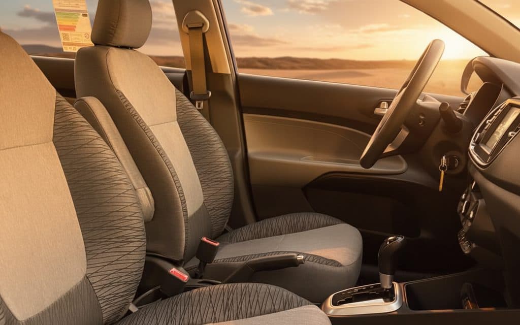 Kia Pegas 2025 interior view showing trim