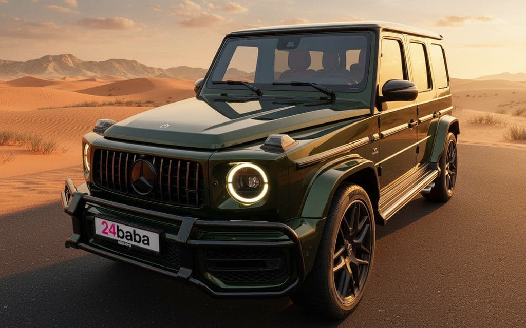 Hire Mercedes G63 2022 Green in Dubai