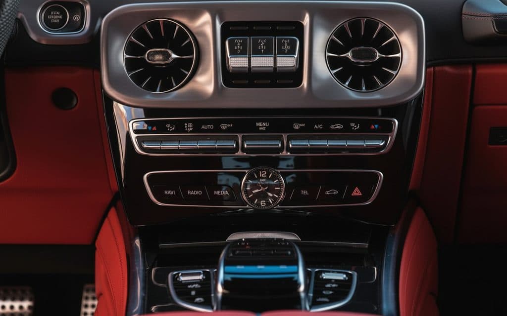 Mercedes G63 2022 dashboard and infotainment
