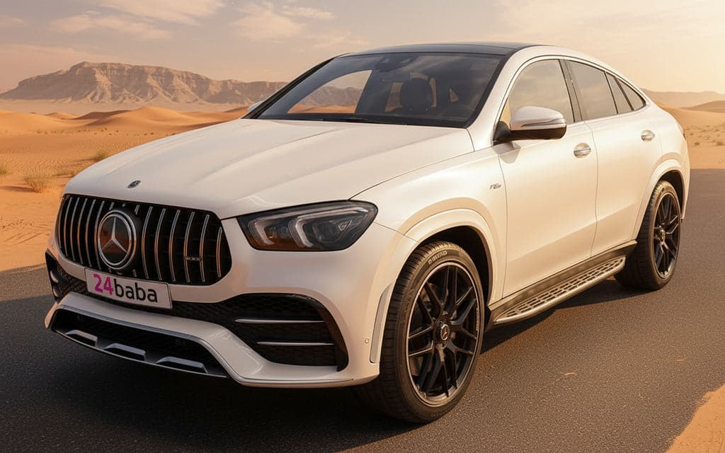Mercedes Gle53 2023 White - rental in Dubai