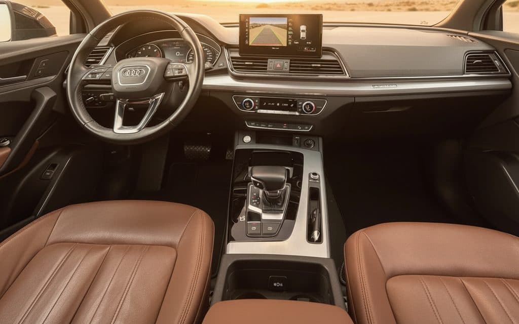 Audi Q5 2022 dashboard and infotainment