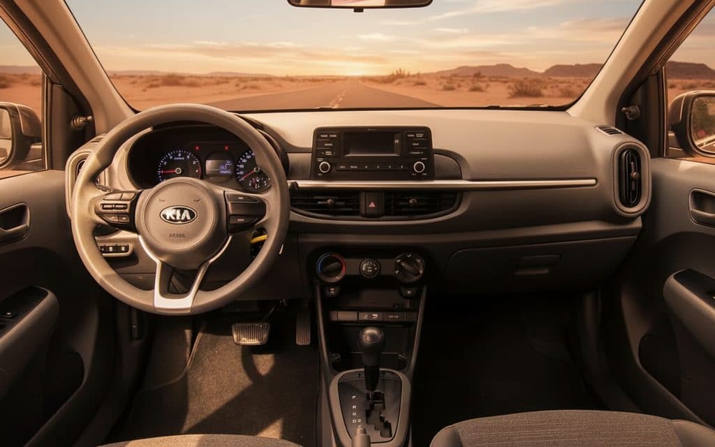 Kia Picanto 2020 Beige steering wheel