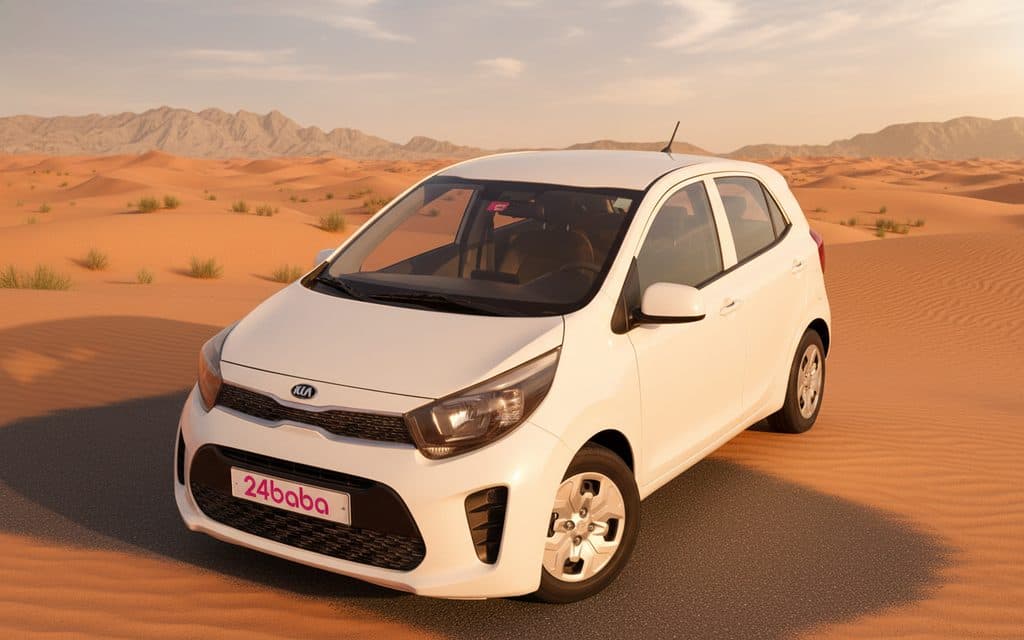 Kia Picanto 2021 White - rental in Dubai