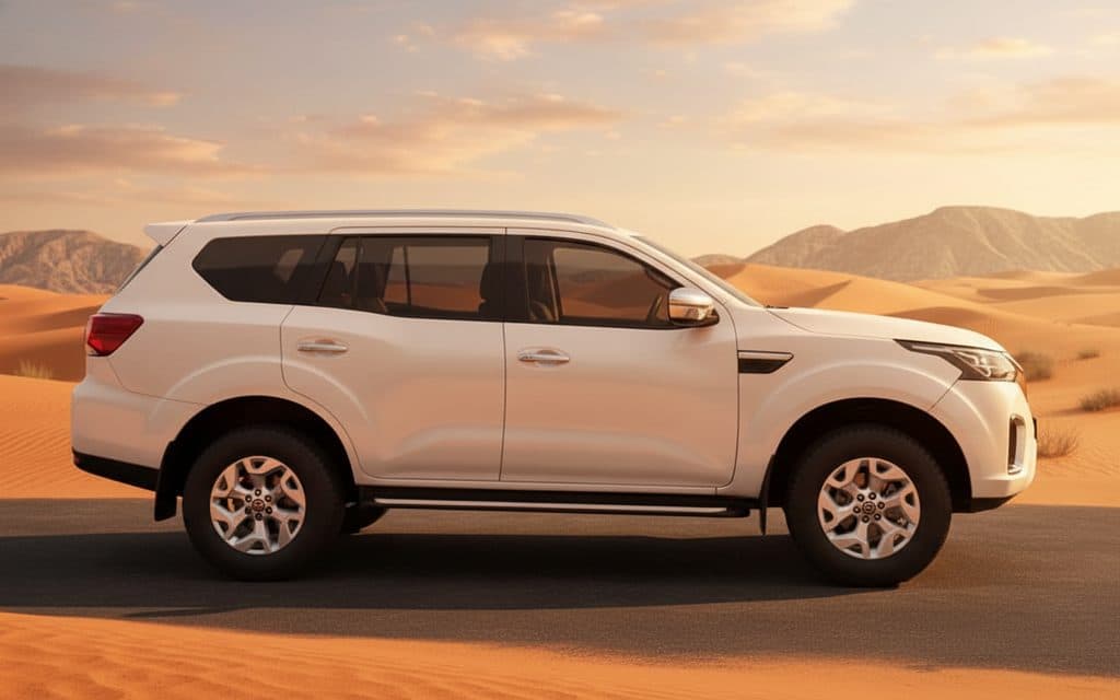 Nissan X Terra 2024 White side profile