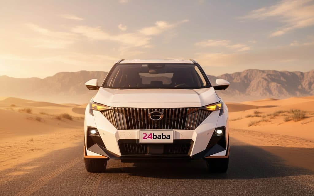 Gac Gs3 2025 White front view with headlights