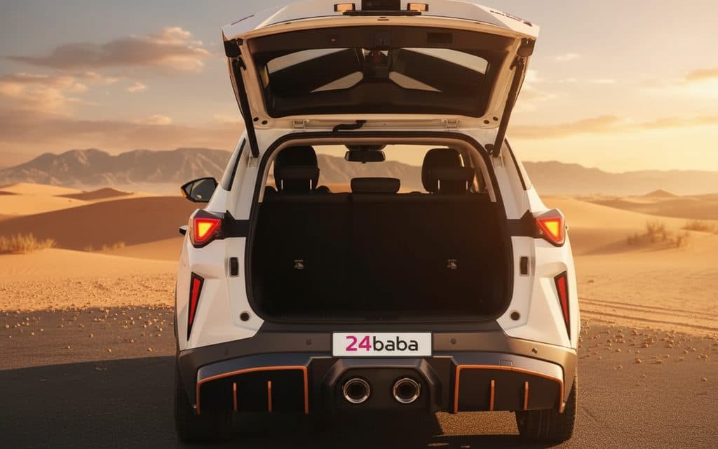 Gac Gs3 2025 White rear view showing taillights