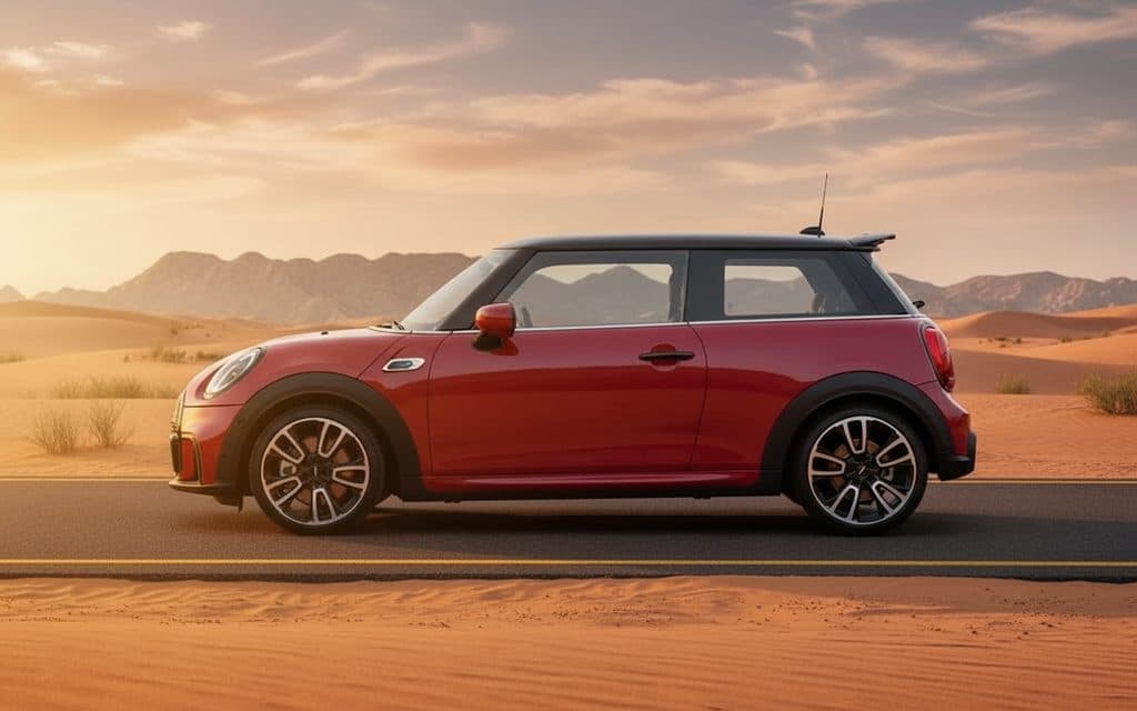 Mini Cooper 2023 Red side profile
