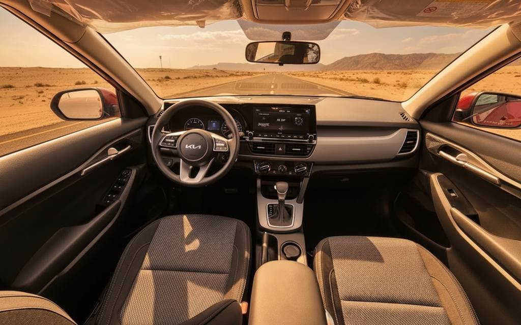 Kia Seltos 2023 interior view showing trim