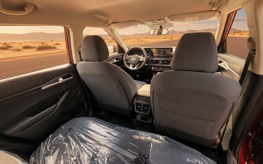 Kia Seltos 2023 leather seats and cabin