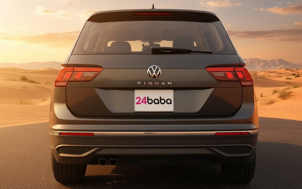 Volkswagen Tiguan 2024 Grey rear view showing taillights