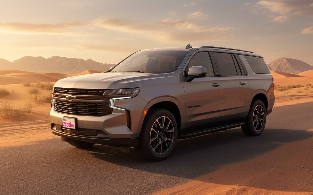 Rent Chevrolet Suburban 2024 Silver in Dubai