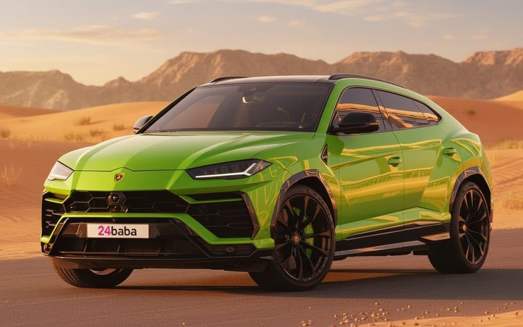 Lamborghini Urus 2022 Green rental in Dubai