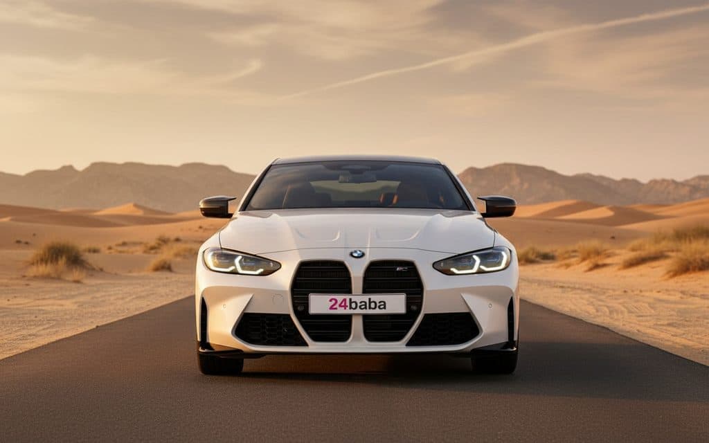 Bmw 430 2021 White rental in Dubai