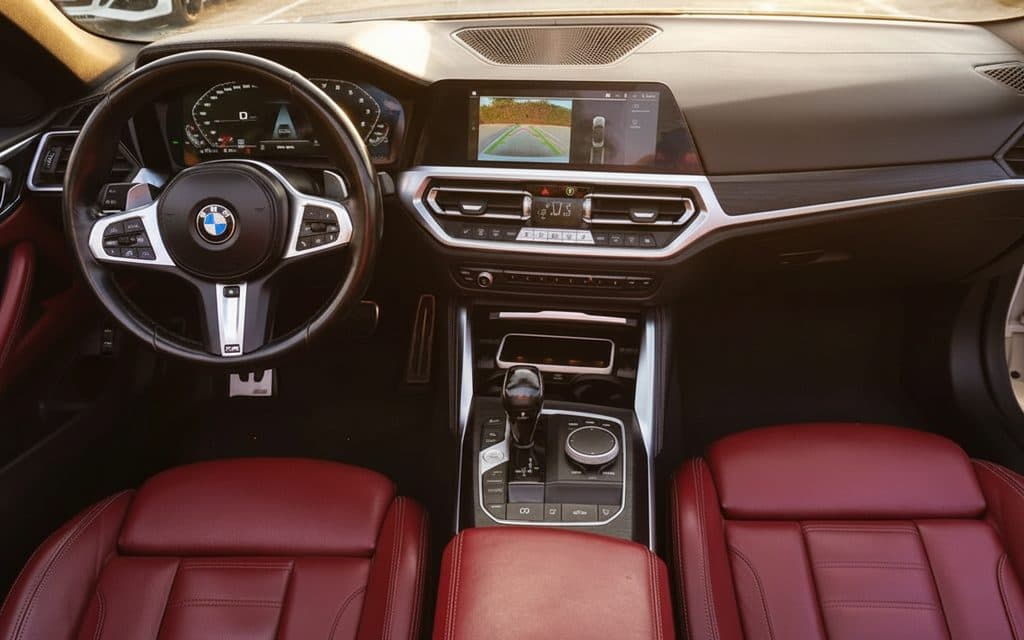 Bmw 430 2021 dashboard and infotainment