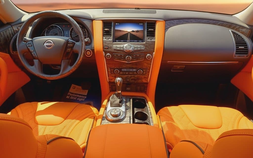 Nissan Patrol 2022 interior view showing trim