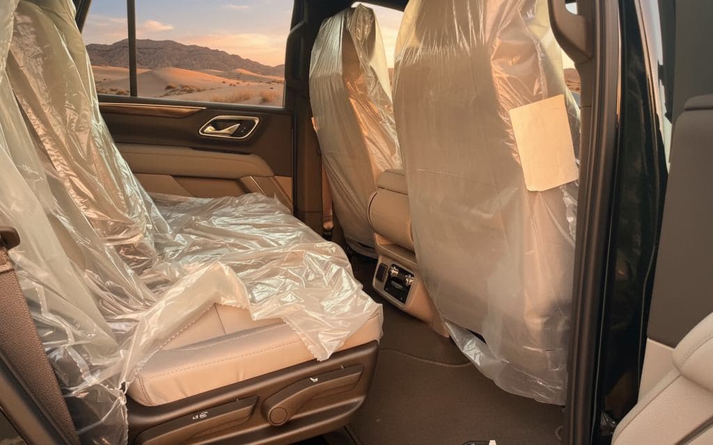 Cadillac Escalade 2022 leather seats and cabin