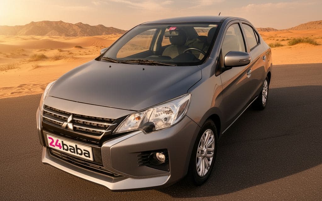 Mitsubishi Attrage 2022 Grey - rental in Dubai