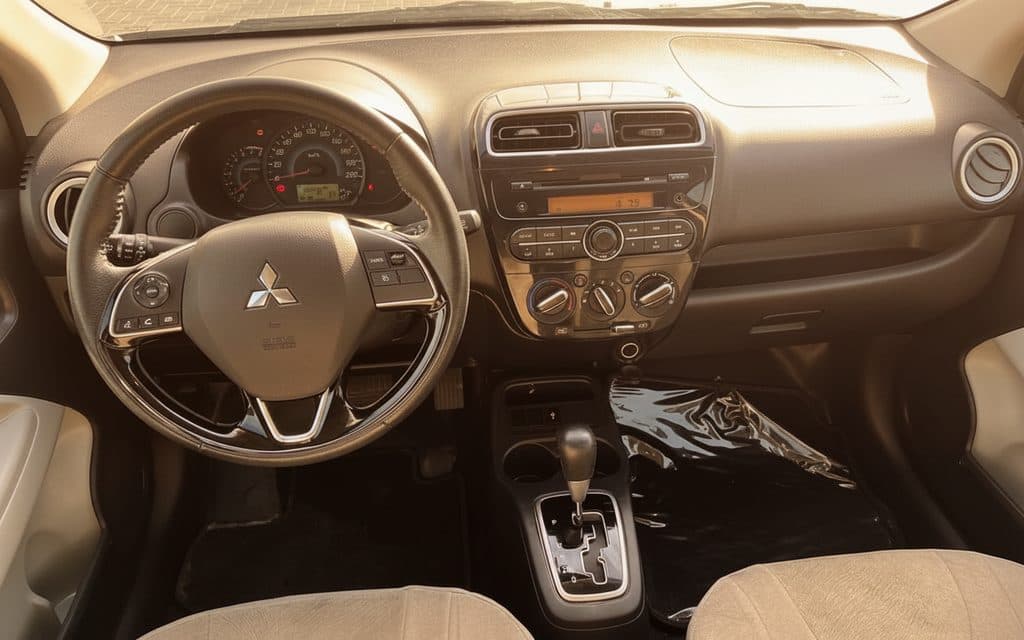 Mitsubishi Attrage 2022 interior view showing trim