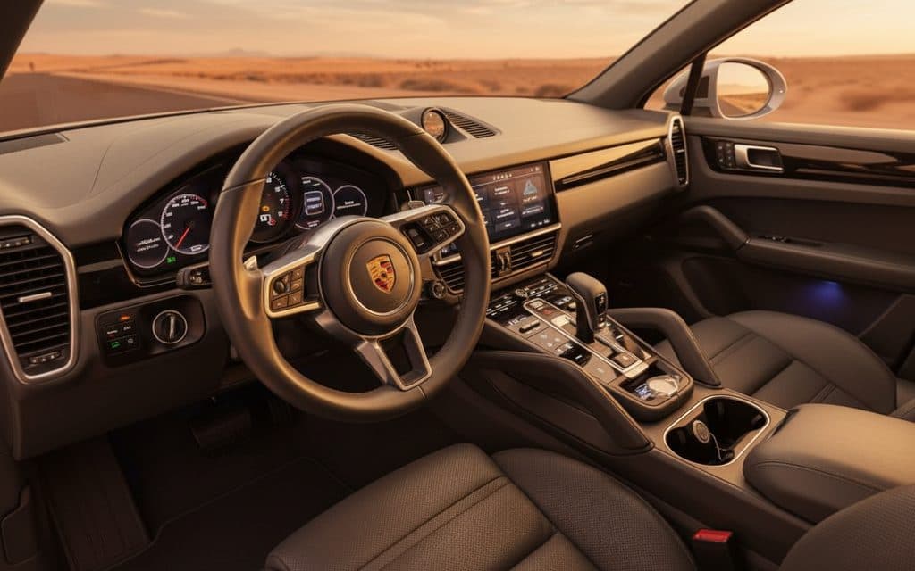 Porsche Cayenne 2023 interior view showing trim
