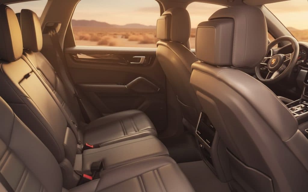 Porsche Cayenne 2023 leather seats and cabin