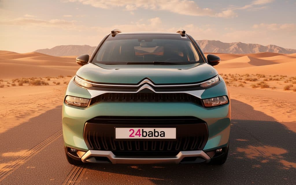 Rent Citroen C3 2024 Green in Dubai