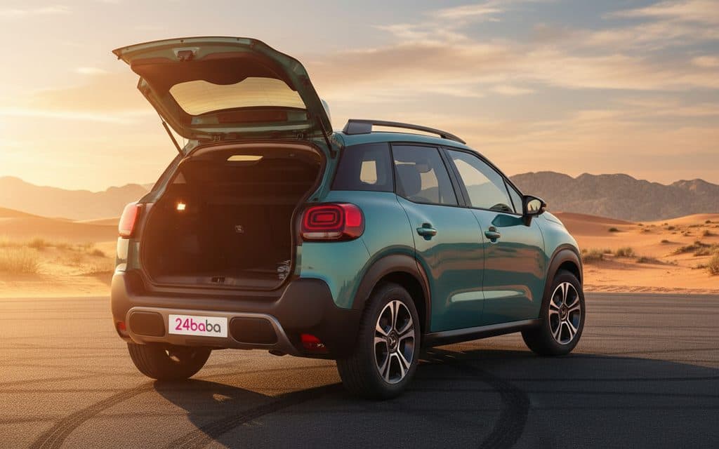 Citroen C3 2024 Green parked outdoor scene